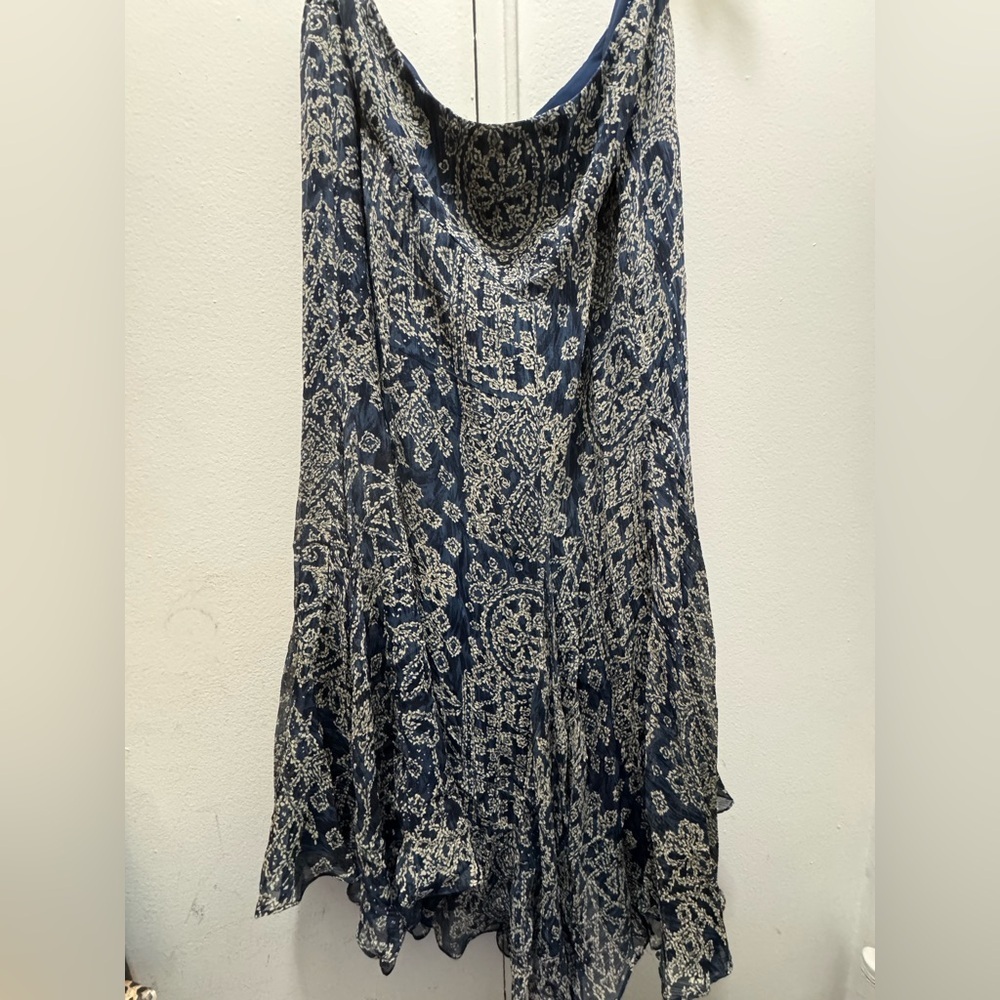 90s Ralph Lauren Silk assymetrical hem maxi skirt paisley equestrian bohemian - Picture 5 of 6
